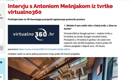Intervju sa Antoniom Mešnjakom