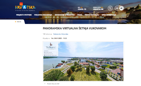 Hrvatska turistička zajednica objavila je tekst o virtuelnoj turi Vukovarom