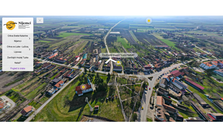 Virtual tour with drone